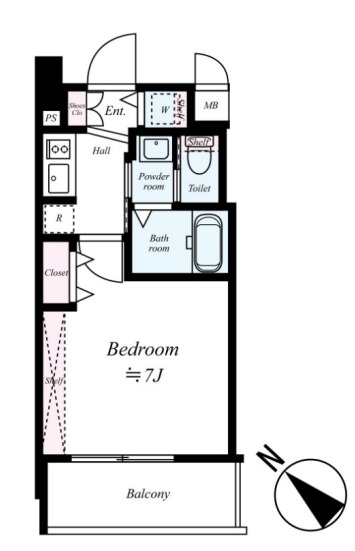 ミリオン四天王寺夕陽丘 間取り