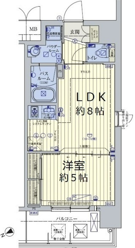 スワンズシティ中之島クロス　間取り
