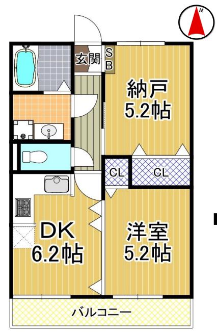 ジェイグラン桜川　間取り