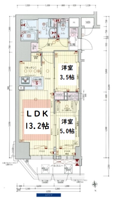 プレサンス阿波座駅前 間取り