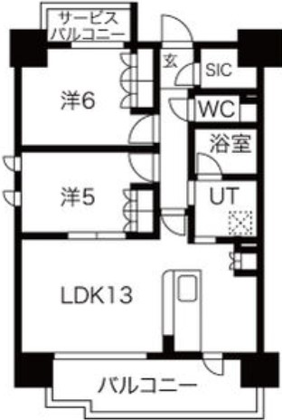 SK RESIDENCES(旧GRAN PASEO心斎橋EAST) 間取り