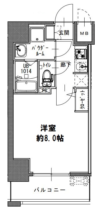 S-RESIDENCE西長堀 間取り図