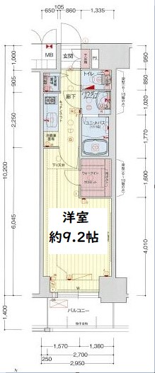 プレサンス江戸堀　間取り