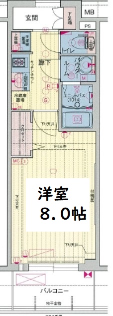 プレサンス心斎橋ソレイユ 間取り