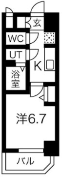 スプランディッド難波元町DUE　間取り
