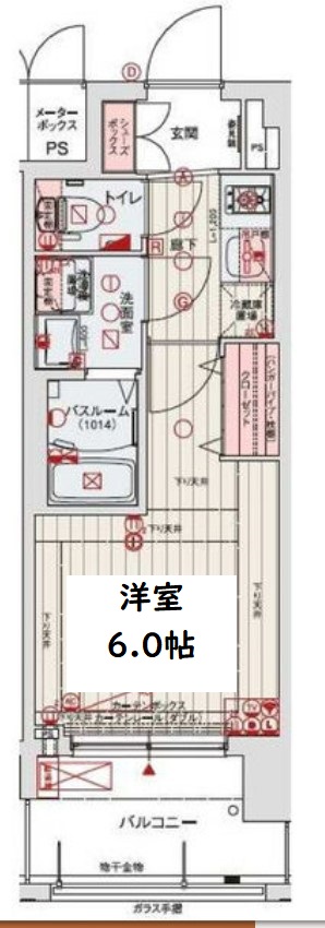 レオンコンフォート梅田北　間取り