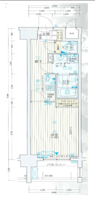 7階の間取り図