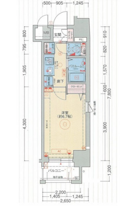 エステムプラザミッドプレイス　間取り