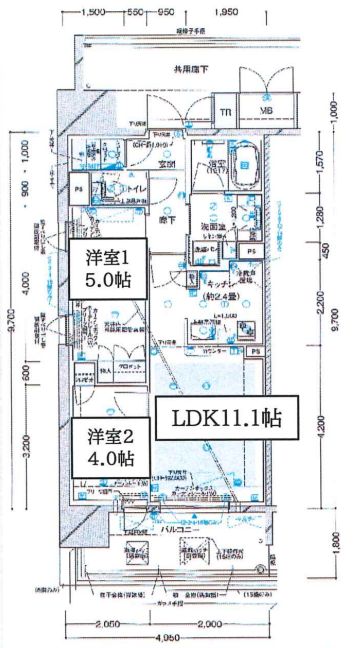ブランズ大阪福島　間取り