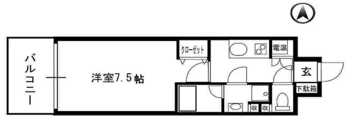 ミヤレジデンス西天満　間取り