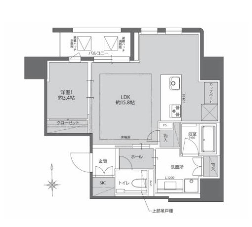 ＴＨＥＷＥＡＶＥＭＩＮＡＭＩＳＥＭＢＡ　間取り