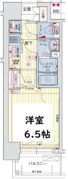 プレサンスOSAKA DOMECITYスクエア 間取り