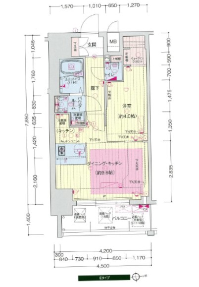 プレサンス立売堀アーバンスタイル　間取り