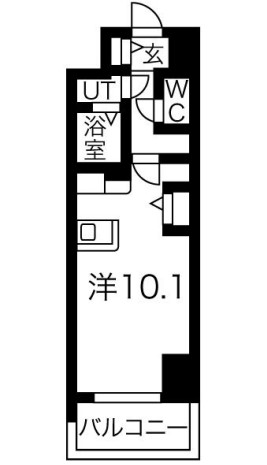 MELDIA CREST TAPP NANBA-WEST　間取り