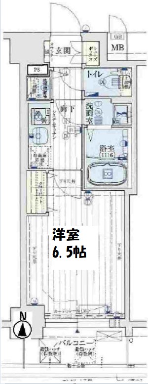 ジアコスモ難波南 間取り