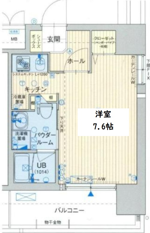 ジュネーゼ京町堀パークサイド　間取り