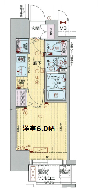 プレサンス新大阪コアシティ　間取り