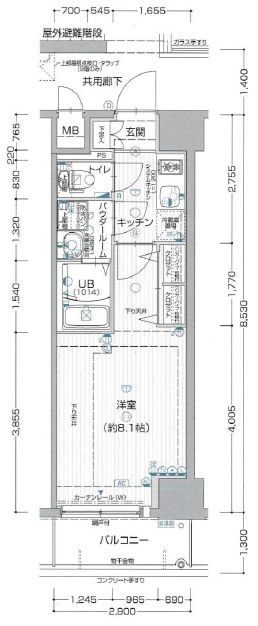 セオリー梅田ドムス　間取り
