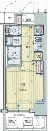 アドバンス大阪城グラシア　間取り図