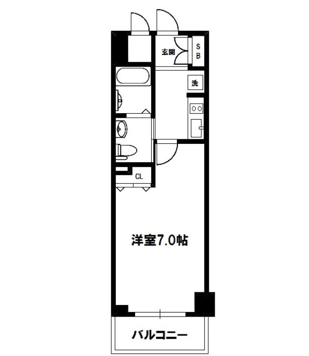 エステムコート新大阪Ⅹザ・ゲート　間取り