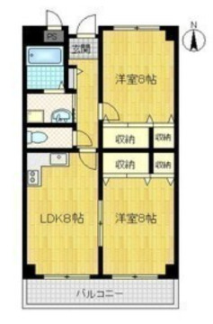 パレーシャル難波　間取り
