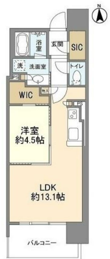 オーパスレジデンス心斎橋サウス 間取り