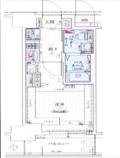 エステムコート新大阪Ⅸグランブライト　間取り図