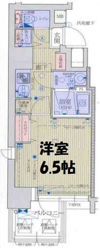 ファーストレジデンス天満橋　間取り