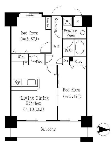 東明マンション壱番館　間取り