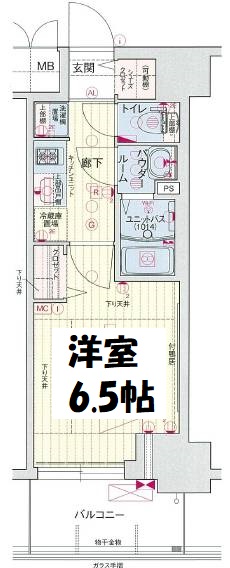 プレサンス梅田北ディア　間取り
