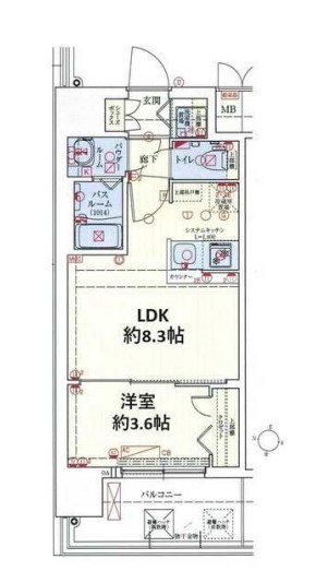 スワンズシティ大阪エスクレア　間取り