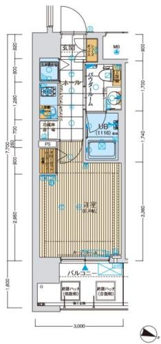 ファーストフィオーレ難波ウエスト　間取り