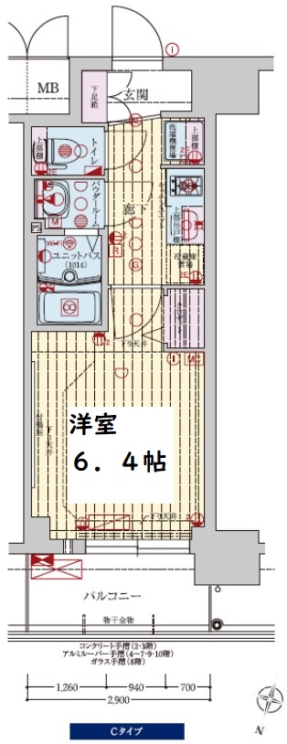 プレサンス新大阪イオリア　間取り