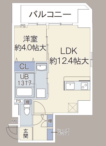 マーレ下寺町　間取り