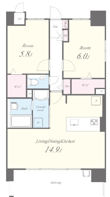 ポラリス松ヶ枝　間取り図