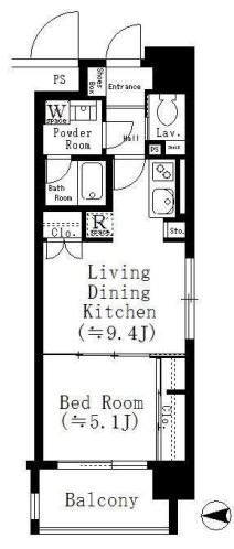ネットフローラ天満橋　間取り