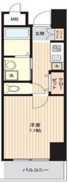 スワンズ難波パークビュー　間取り