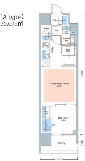 アーバネックス難波WEST　間取り