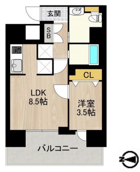 PHOENIX北堀江　間取り