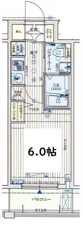 クリスタルグランツ大阪センターSt.　間取り