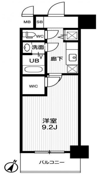アーデンタワー靭公園　間取り