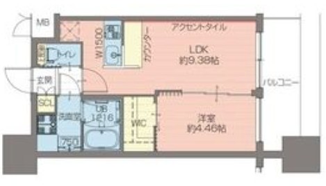 プレジオ難波EURO　間取り