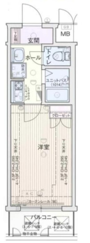 ラナップスクエア大手前　間取り