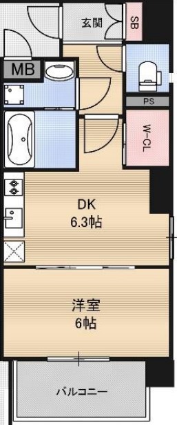 プレサンス梅田北アロー　間取り