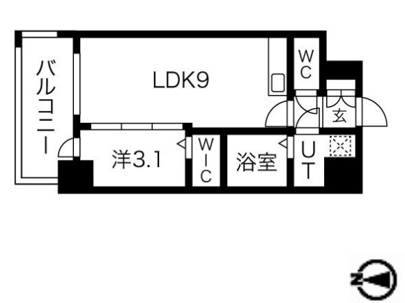ミラージュパレス難波グランツ　間取り