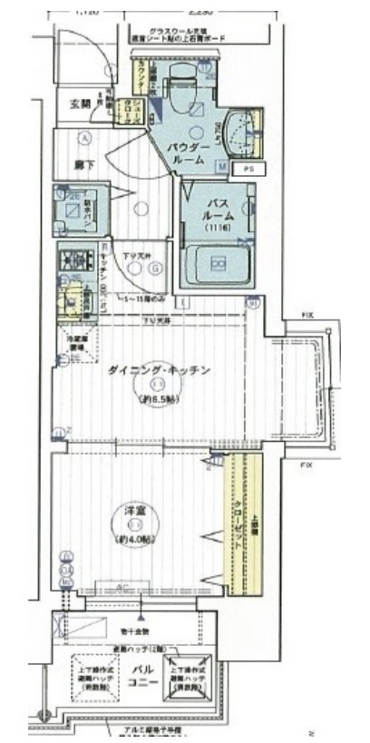 エステムコート難波Ⅲラグース　間取り