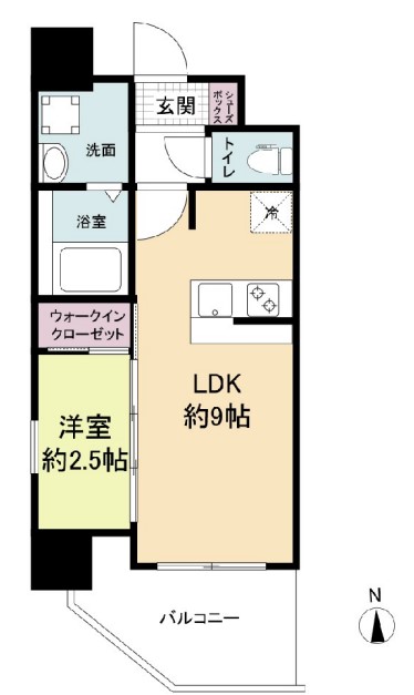 アドバンス難波ラシュレ 間取り