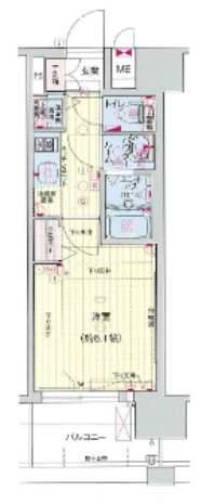 プレサンス玉造駅前ルージュ　間取り