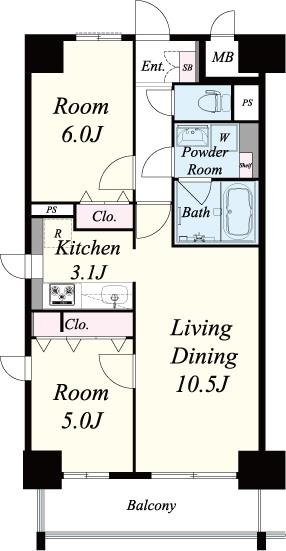 F-TAMATSUKURI 間取り