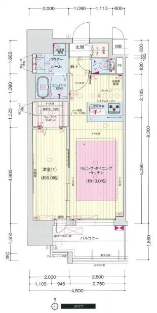 プレサンス新町ウィズ　ジョイ　間取り